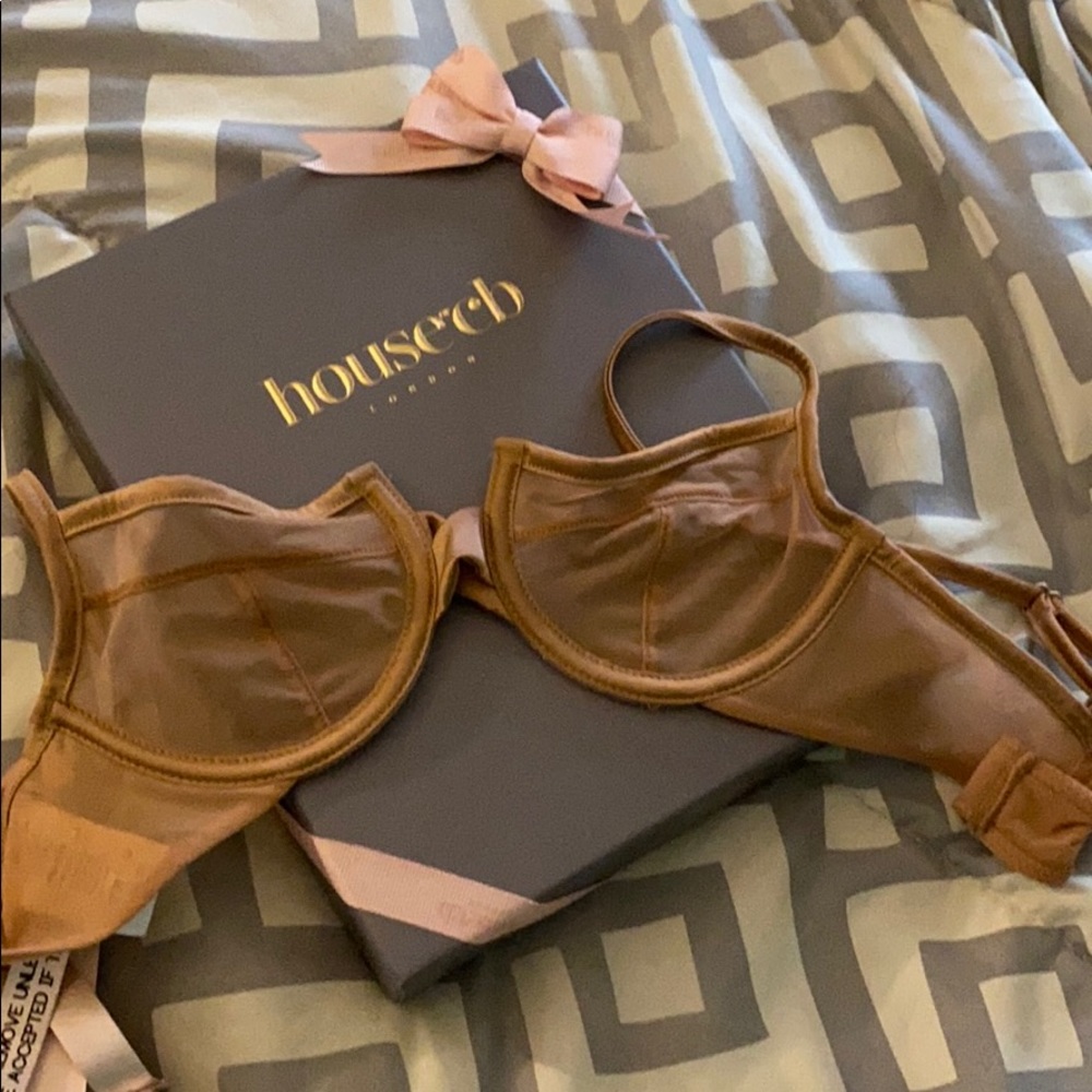 House of CB Nude sheer underwire bra